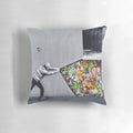 Banksy Uncovering Street Art Pillow - Stylish Urban Decor