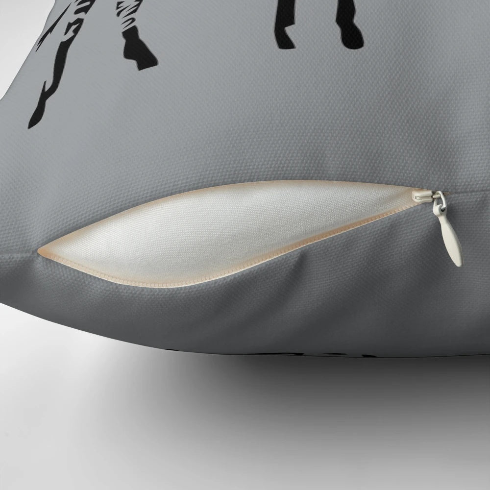 Banksy Zebra Pillow - Unique Street Art Inspired Home Decor