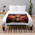 Barbenheimer Plush Blanket featuring Barbie and Oppenheimer characters