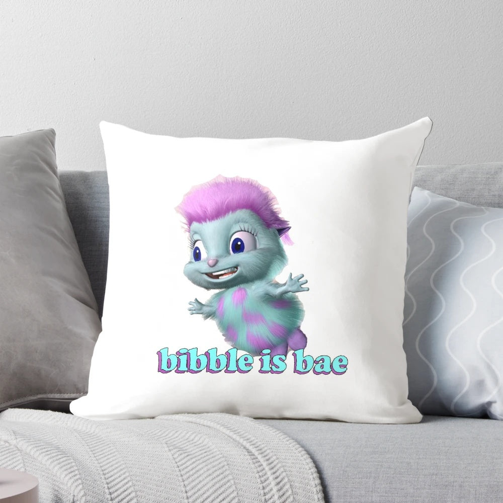 Soft, plush Barbie Fairytopia Bibble character pillow for cozy, whimsical home decor.
