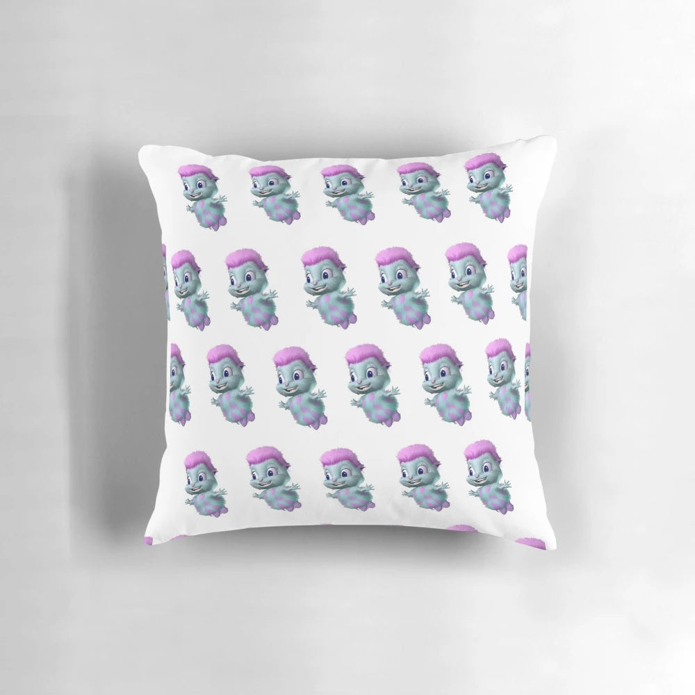 A soft, plush pillow featuring a Barbie-inspired design