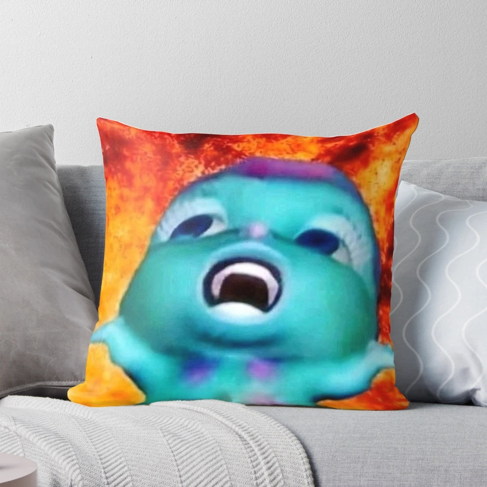 Barbie meme pillow featuring a funny Barbie Mariposa meme design