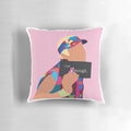 Barbie Movie 'I Am Kenough' Decorative Pillow featuring a mugshot-style image of Ken doll