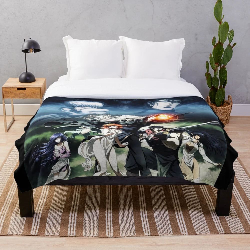 Bastard anime-inspired Dark Schneider plush blanket