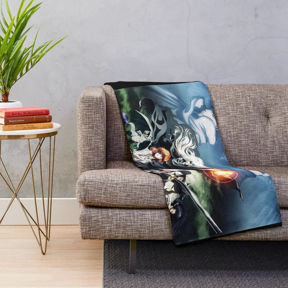 Bastard anime-inspired Dark Schneider plush blanket