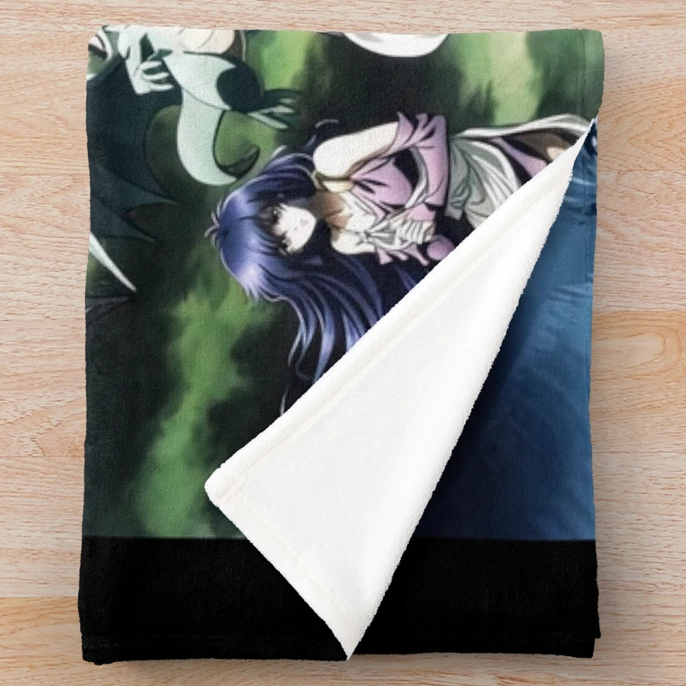 Bastard anime-inspired Dark Schneider plush blanket