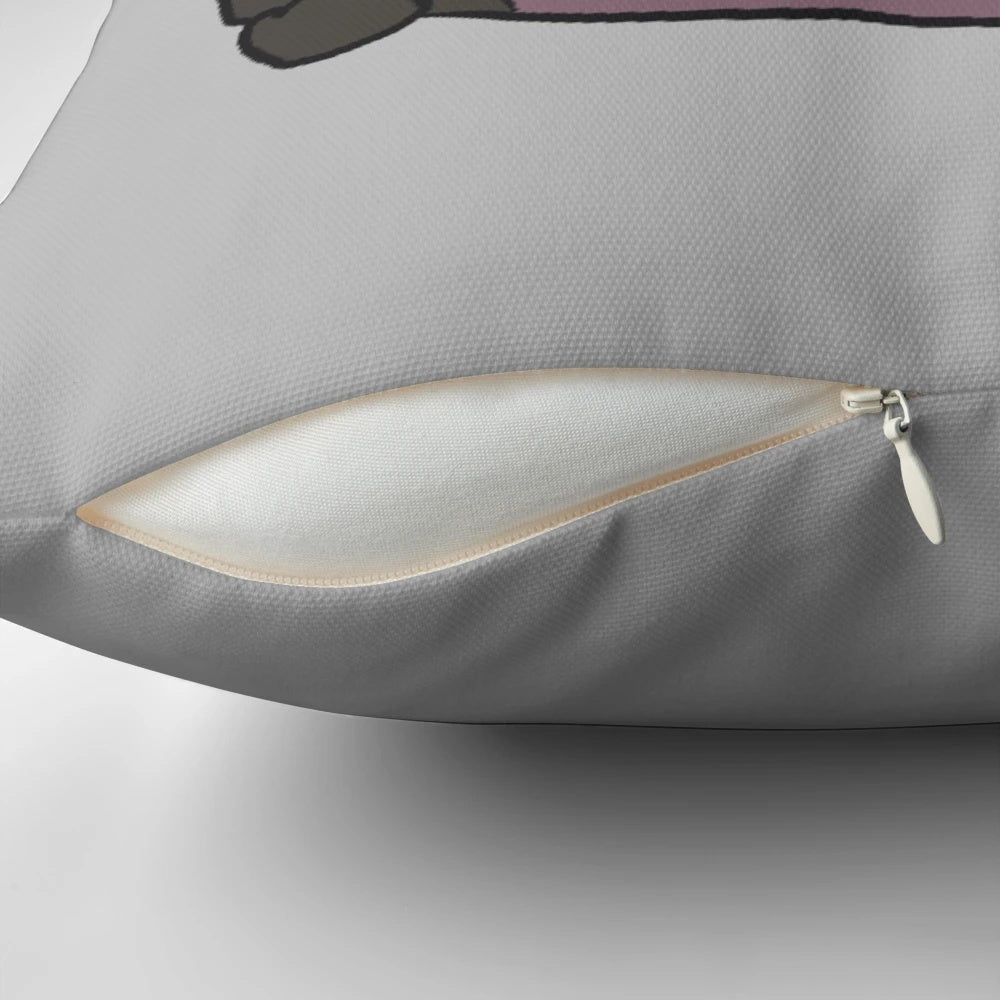 Soft and cuddly bat froggie pillow, featuring a fae-inspired fantasy creature design