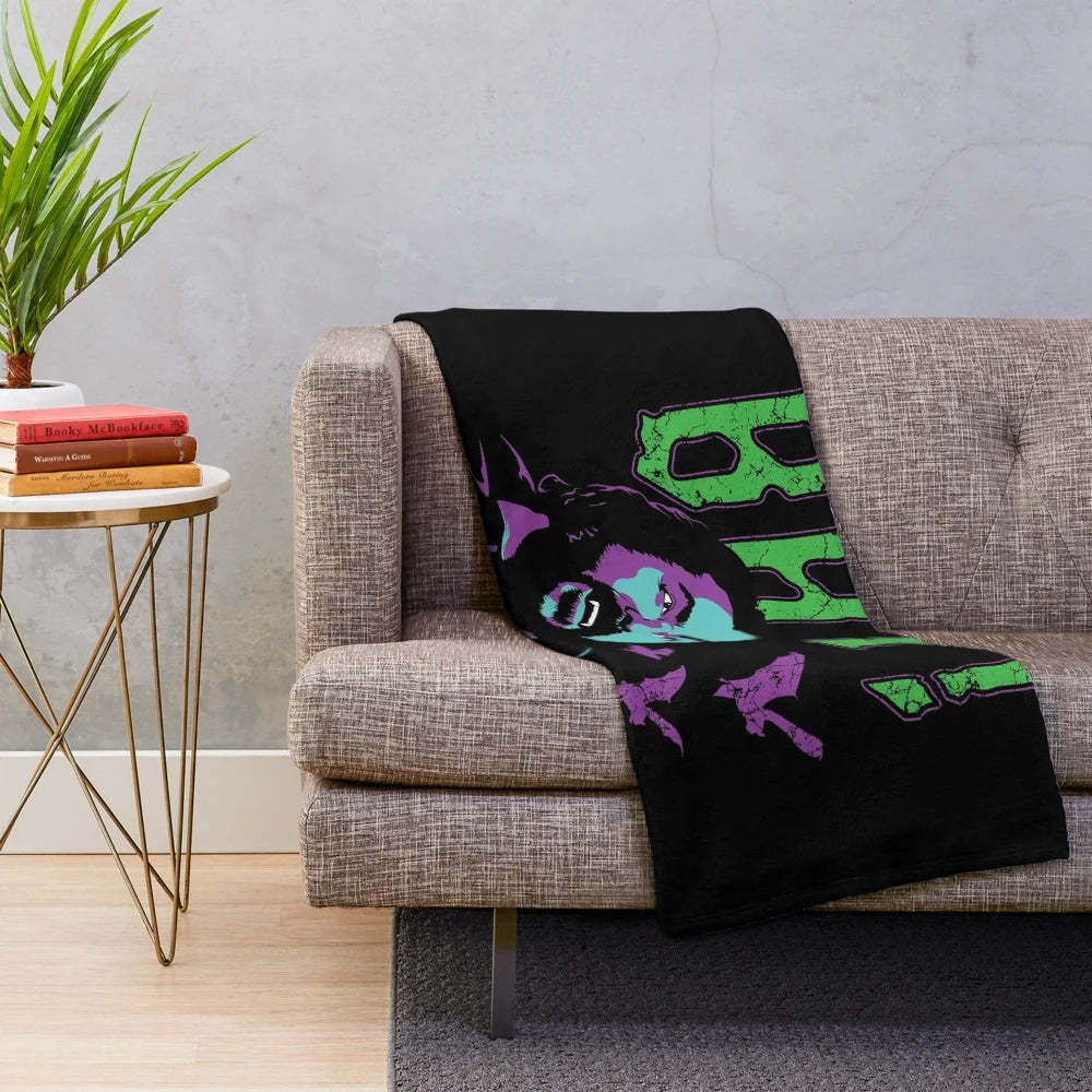 Bat-themed plush blanket inspired by the hit TV series "What We Do in the Shadows