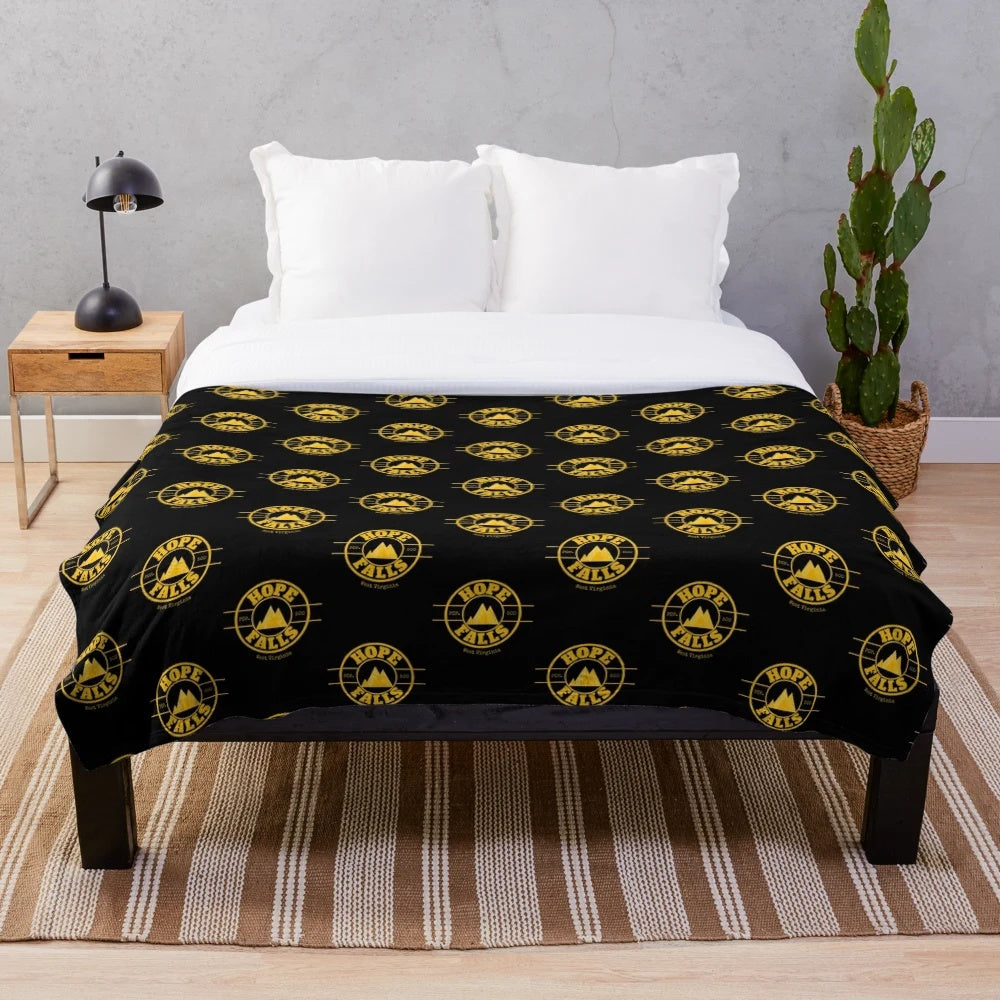 Batboy the Musical yellow plush blanket