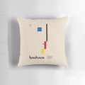 Bauhaus modernist art print featuring the iconic Bauhaus logo designed by Oskar Schlemmer in 1923 Weimar, Germany.