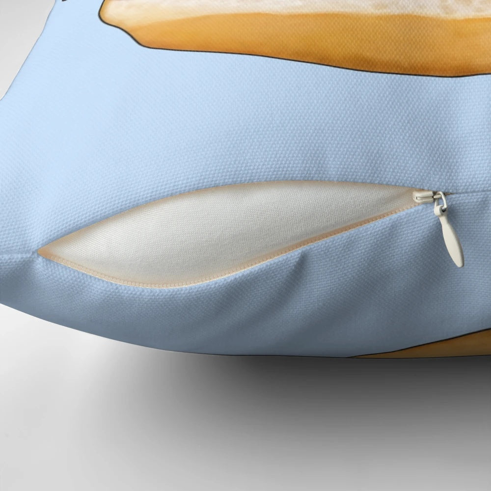 Soft bread roll pillow inspired by traditional Bavarian meat loaf dish