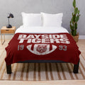 Bayside Tigers inspired plush blanket featuring characters from the 90s TV show Saved by the Bell