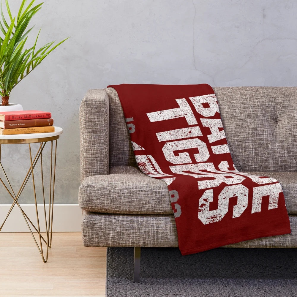 Bayside Tigers inspired plush blanket featuring characters from the 90s TV show Saved by the Bell