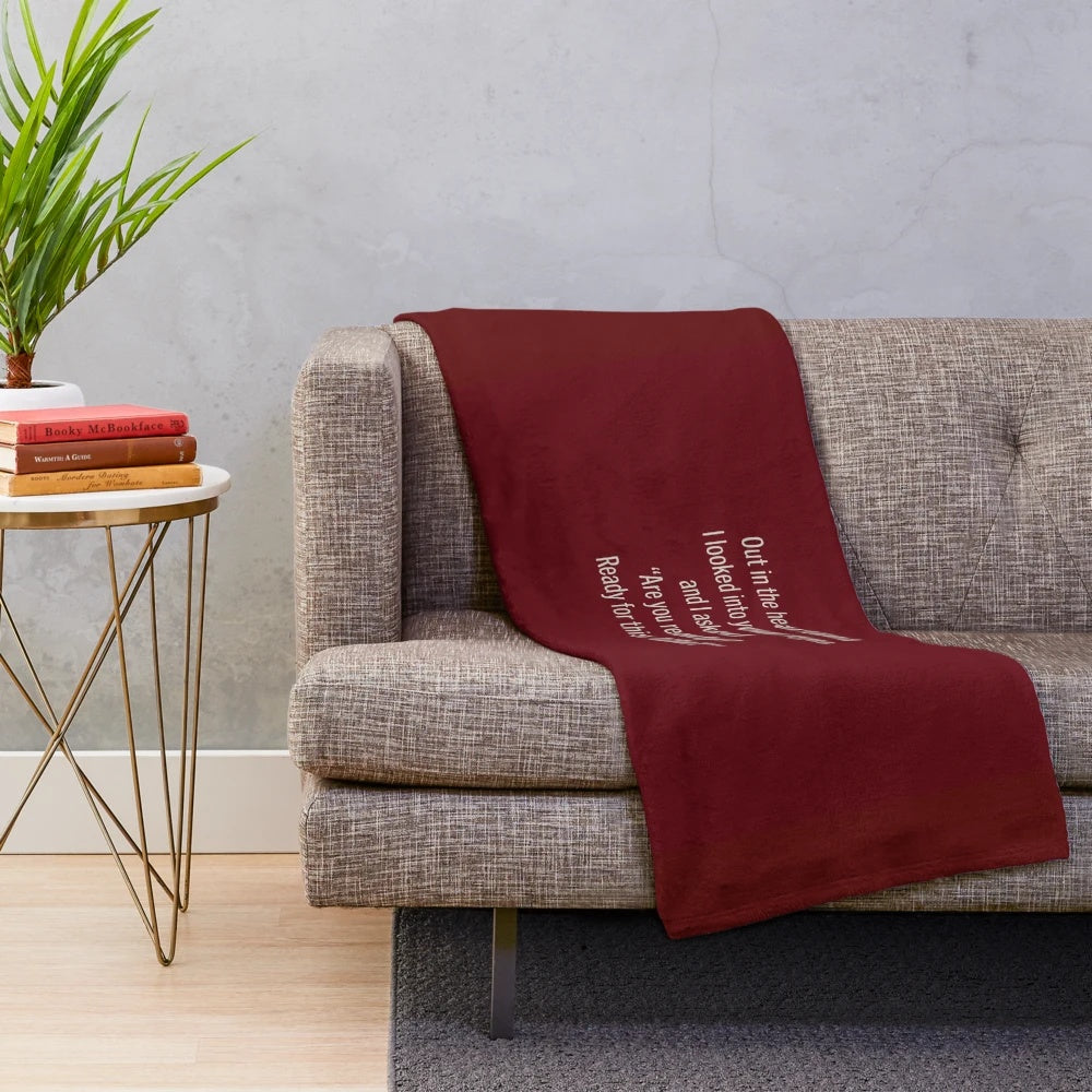 Beach House inspired plush blanket with band lyrics