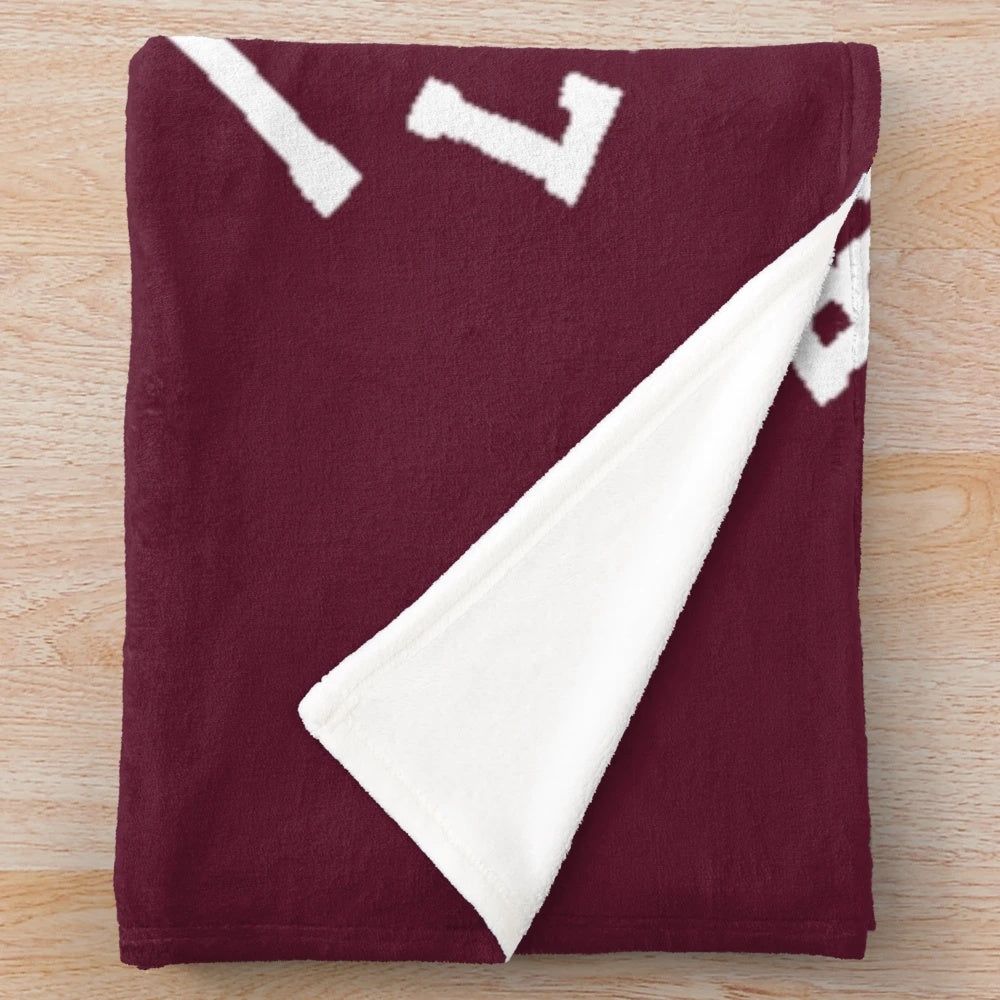 Beacon Hills Lacrosse Inspired Plush Blanket featuring characters from the TV series Teen Wolf