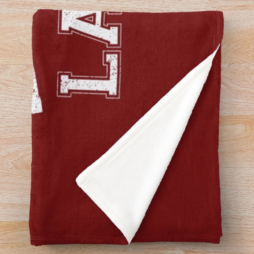 Beacon Hills Lacrosse Themed Plush Blanket featuring Teen Wolf characters and logo