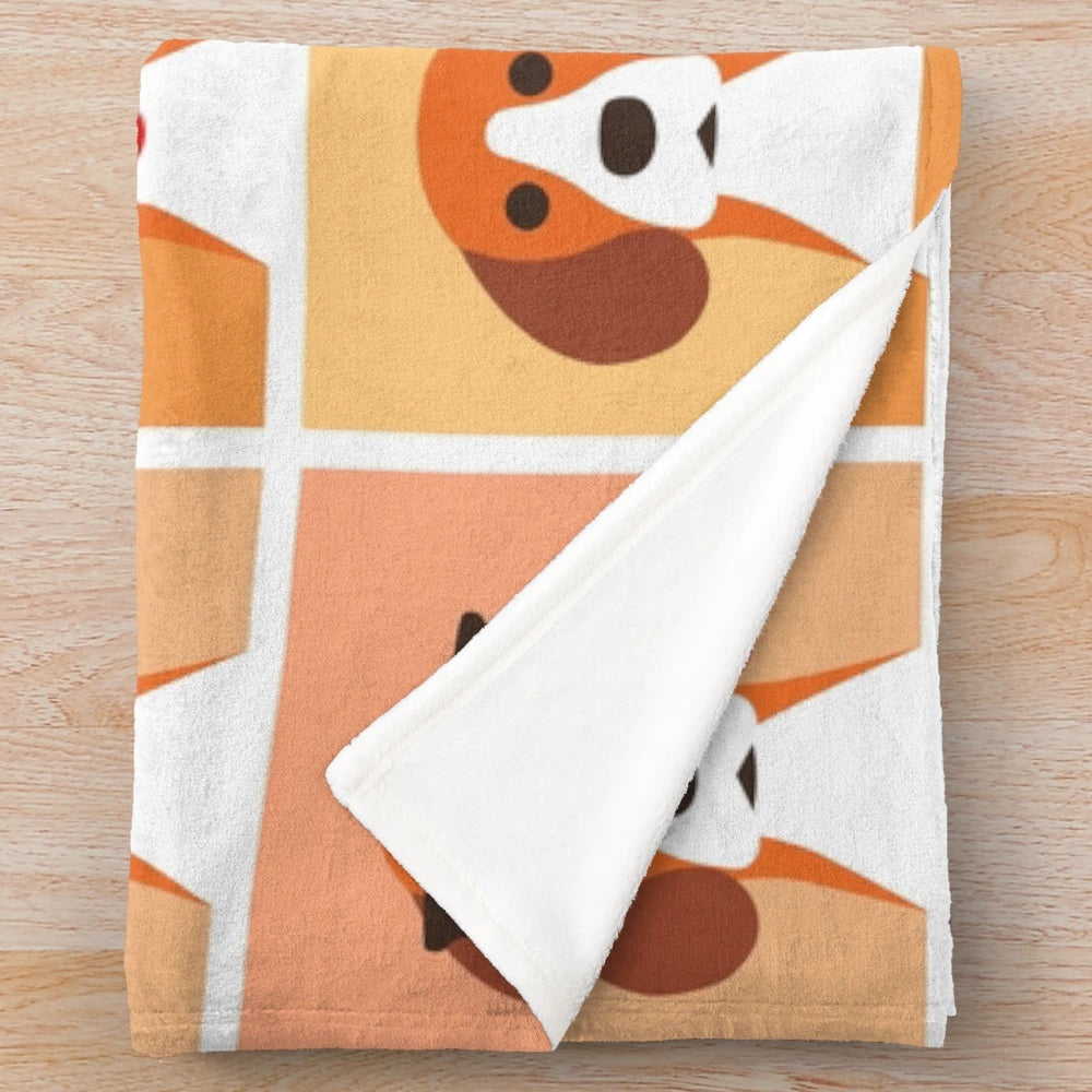 Soft and cuddly beagle-patterned plush blanket for dog lovers