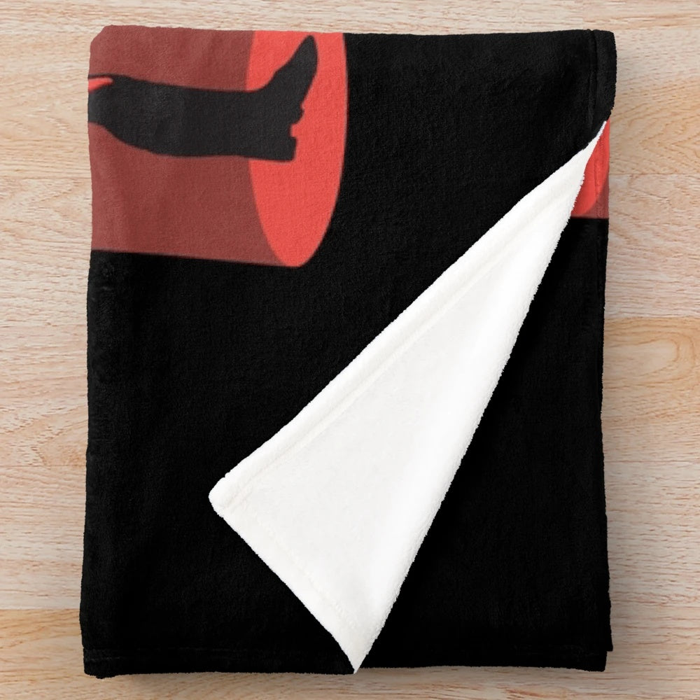 Beam Me Up, Scotty Inspired Plush Blanket with Star Trek Themed Design