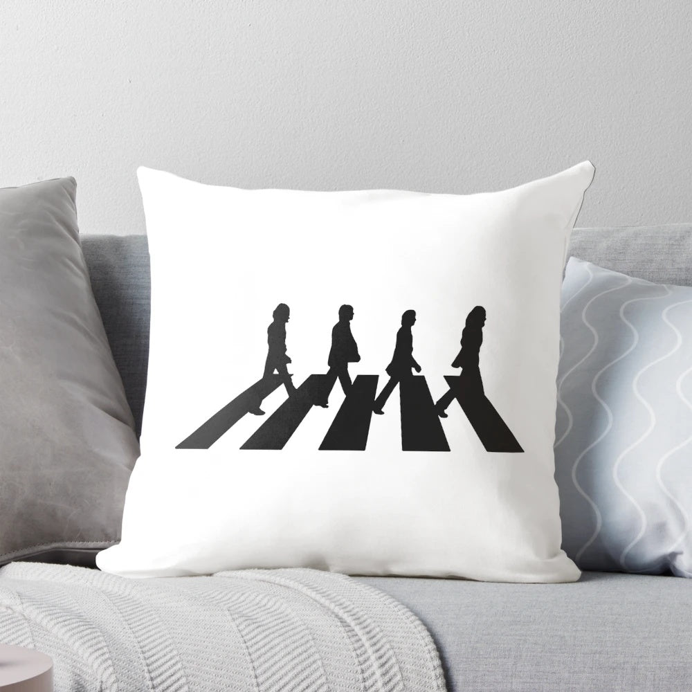 Pillow featuring a vintage beatle design, perfect for Beatles fans.