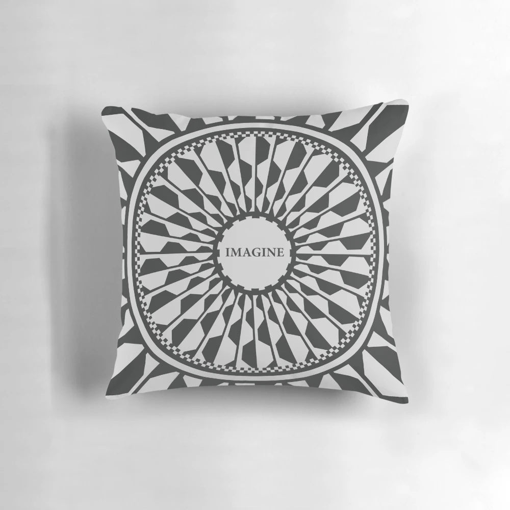Beatle's Memorial Pillow featuring the iconic band members and album artwork