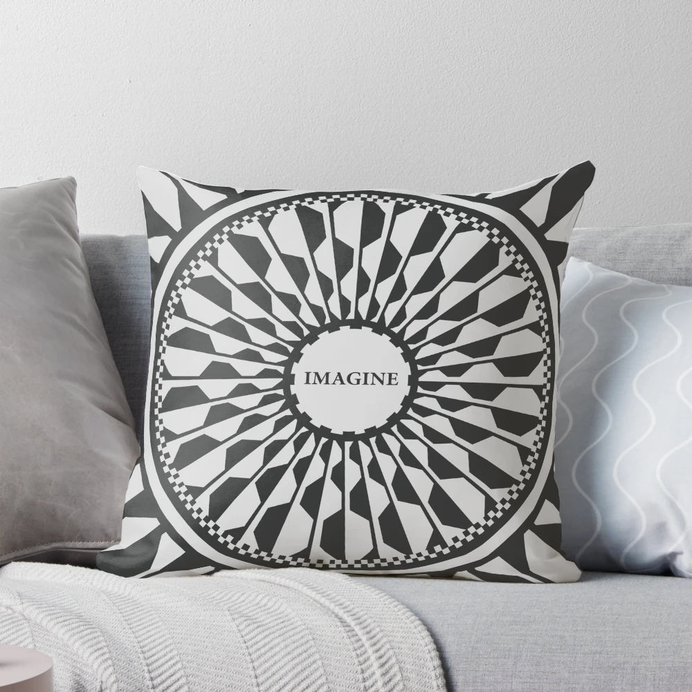 Beatle's Memorial Pillow featuring the iconic band members and album artwork