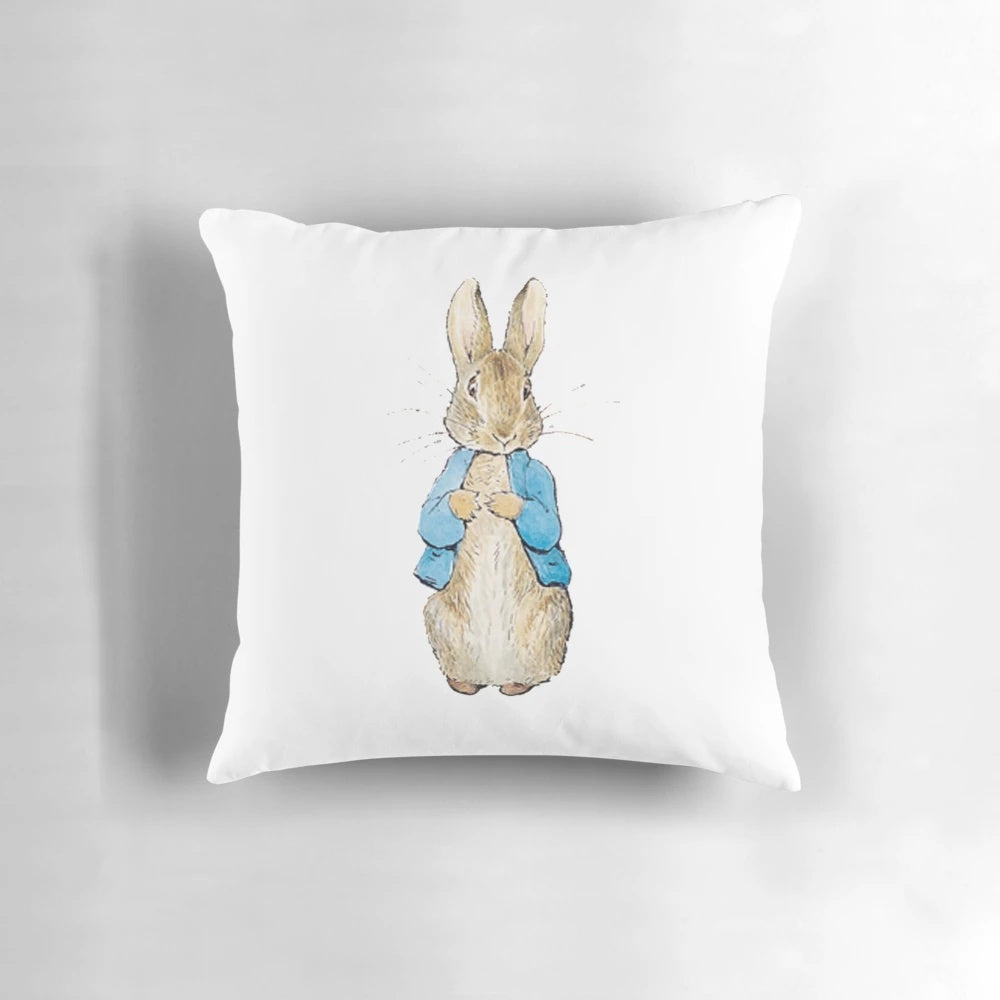 Soft, cuddly Peter Rabbit pillow for children