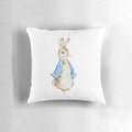 Beatrix Potter Peter Rabbit Nursery Pillow featuring classic vintage nursery characters