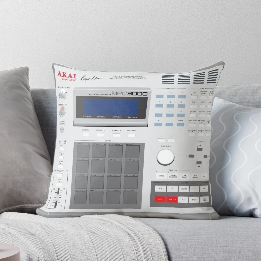 AKAI MPC 3000 inspired music production pillow
