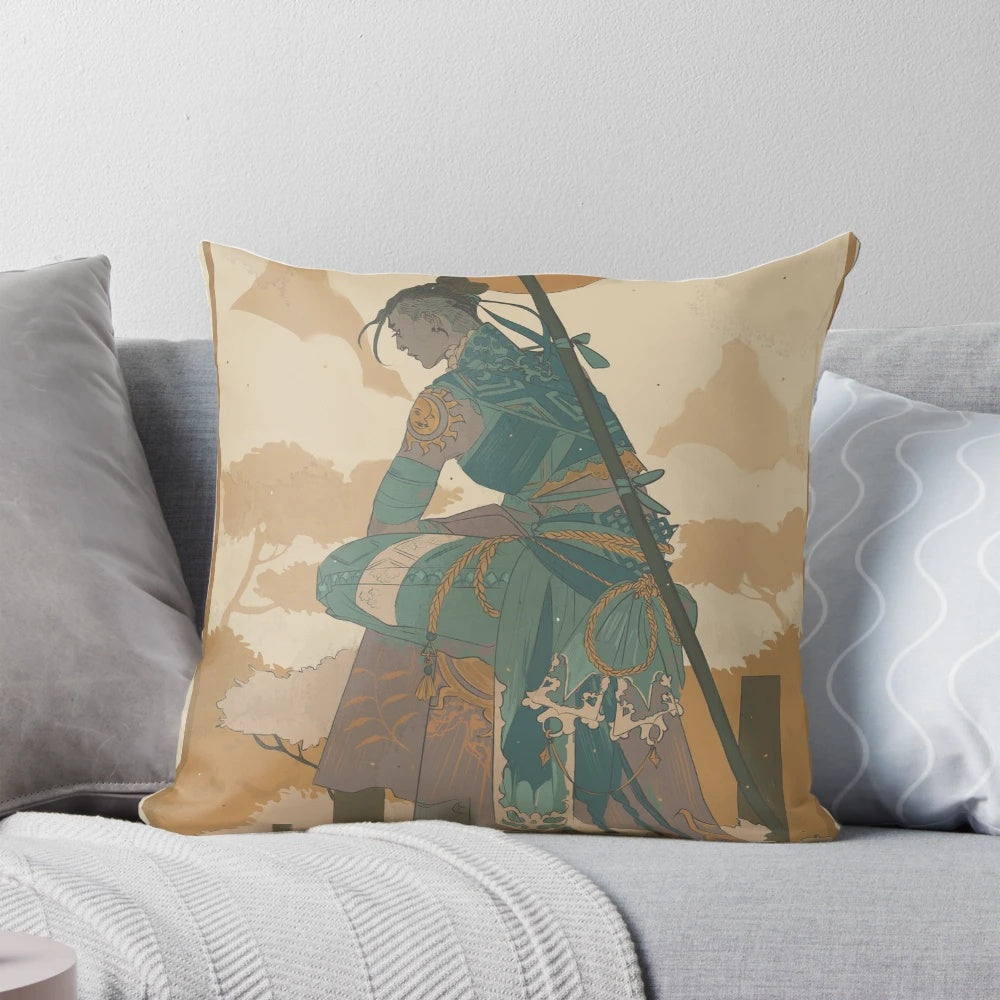 Beauregard 01 - Dungeons & Dragons inspired decorative pillow with fantasy aesthetic