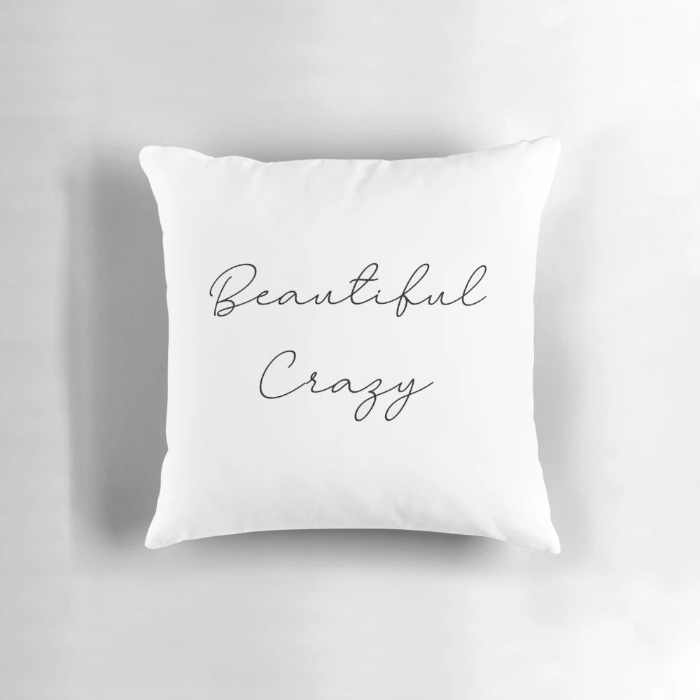 Beautiful farmhouse-style pillow featuring country music lyrics