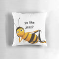 Bee Movie-inspired "Ya Like Jazz?" decorative throw pillow