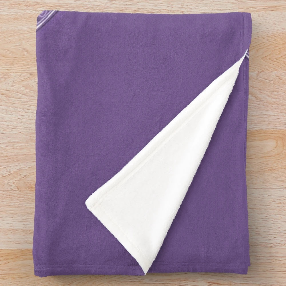 Beerus inspired plush blanket with a dragon ball z mandala design