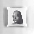 A pillow featuring the character Lester Green from the movie Beetlejuice.