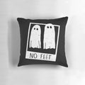 A Beetlejuice-themed pillow with no feet, perfect for a quirky and spooky bedroom.