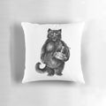 Plush Behemoth the Cat Pillow, a Demonic Feline Inspired by Mikhail Bulgakov's "The Master and Margarita