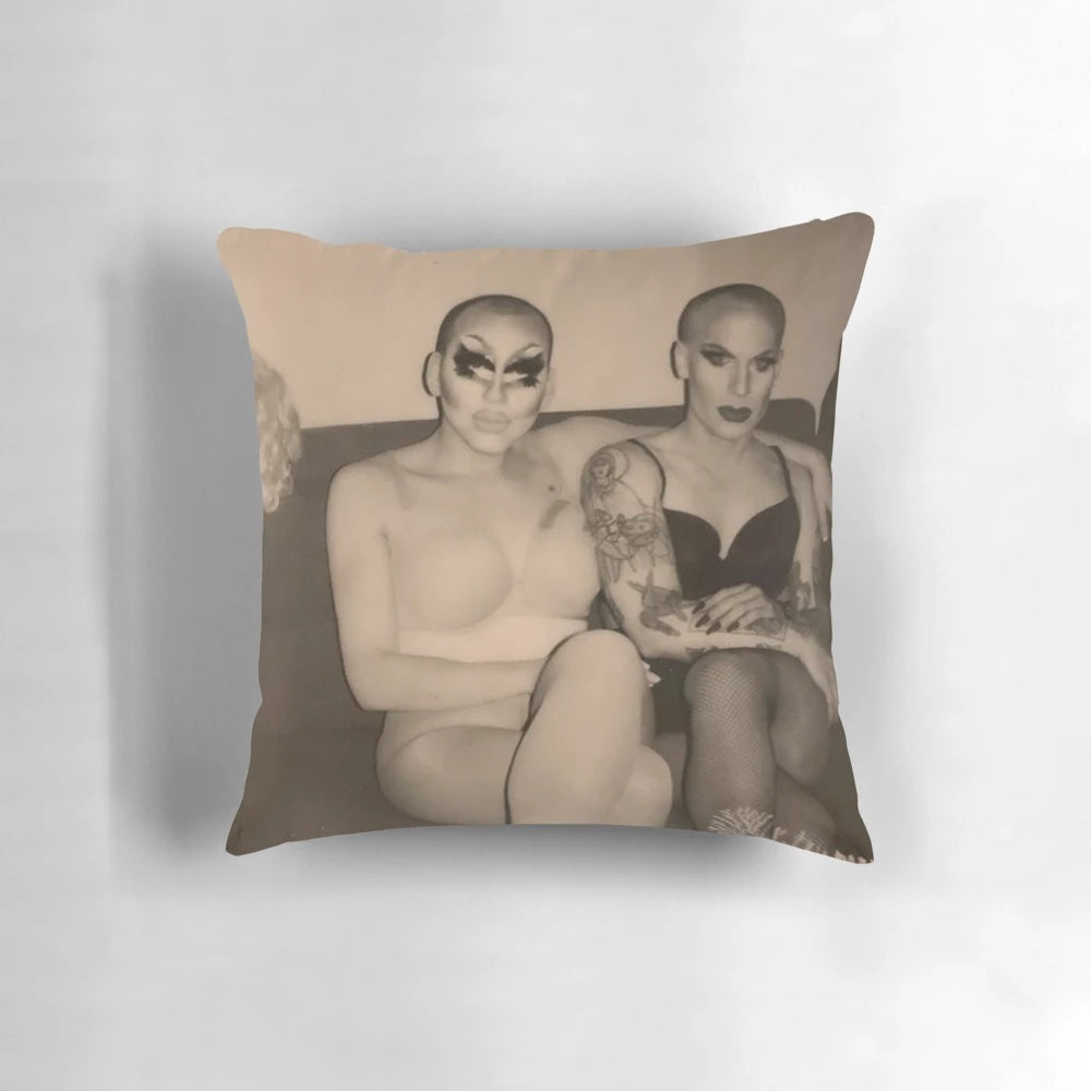 Pillow featuring Trixie Mattel and Katya Zamolodchikova from RuPaul's Drag Race