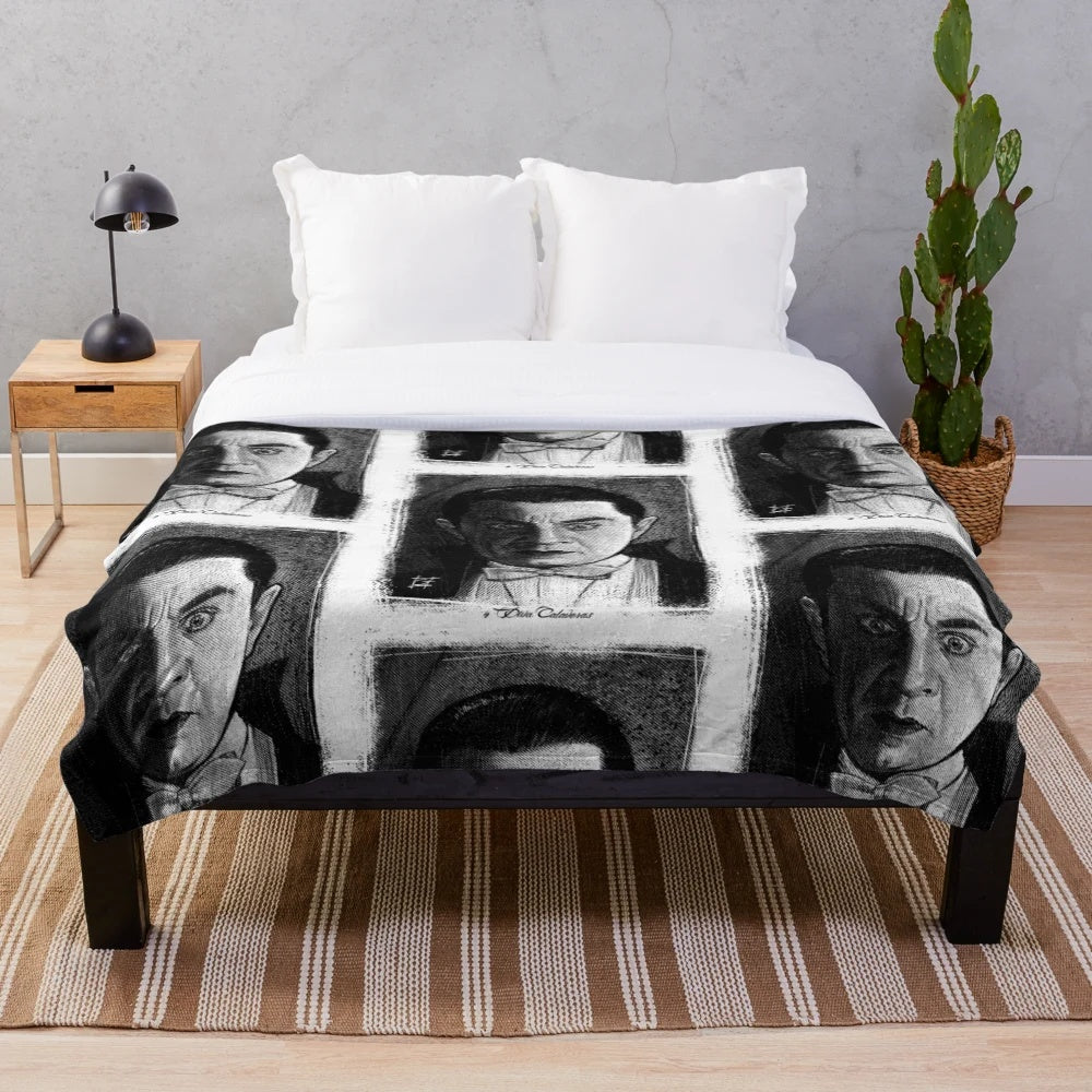 Bela Lugosi Dracula Black Plush Blanket