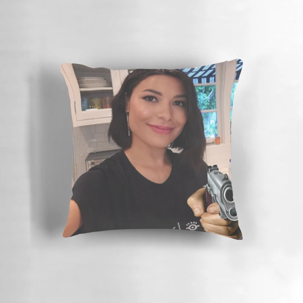 Miranda Cosgrove Icarly Pillow with Inspirational Message