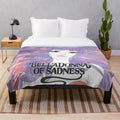 Belladonna inspired anime girl plush blanket with vintage, trippy, and occult imagery