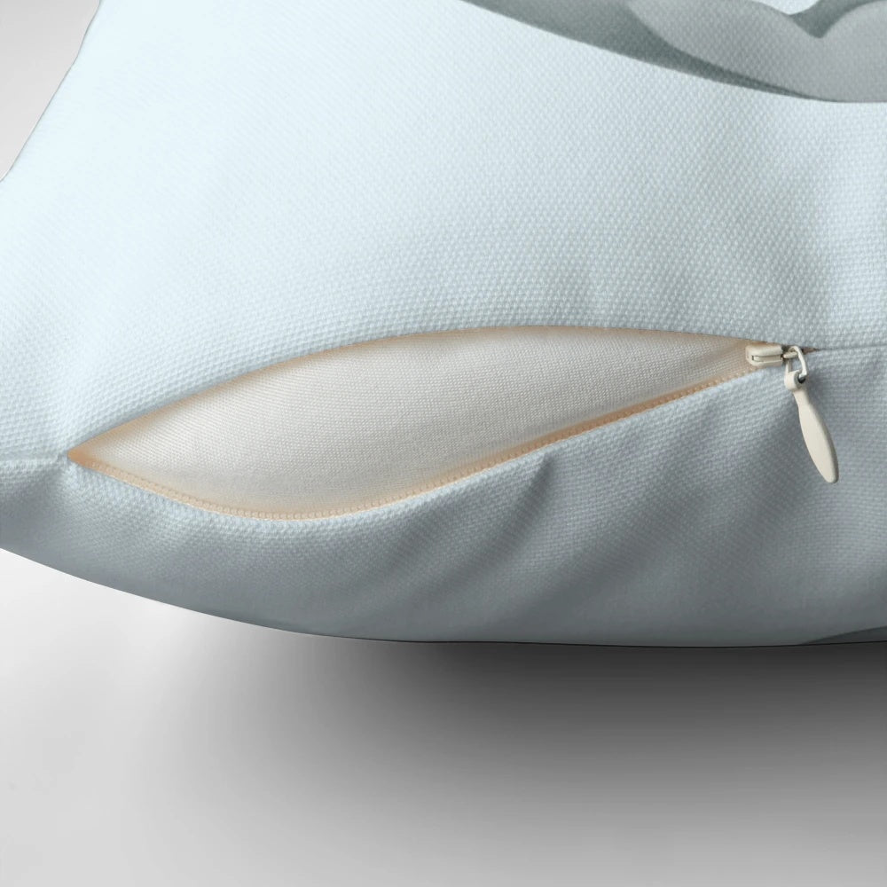 Beluga whale plush heart-shaped pillow, a cute and unusual gift for children