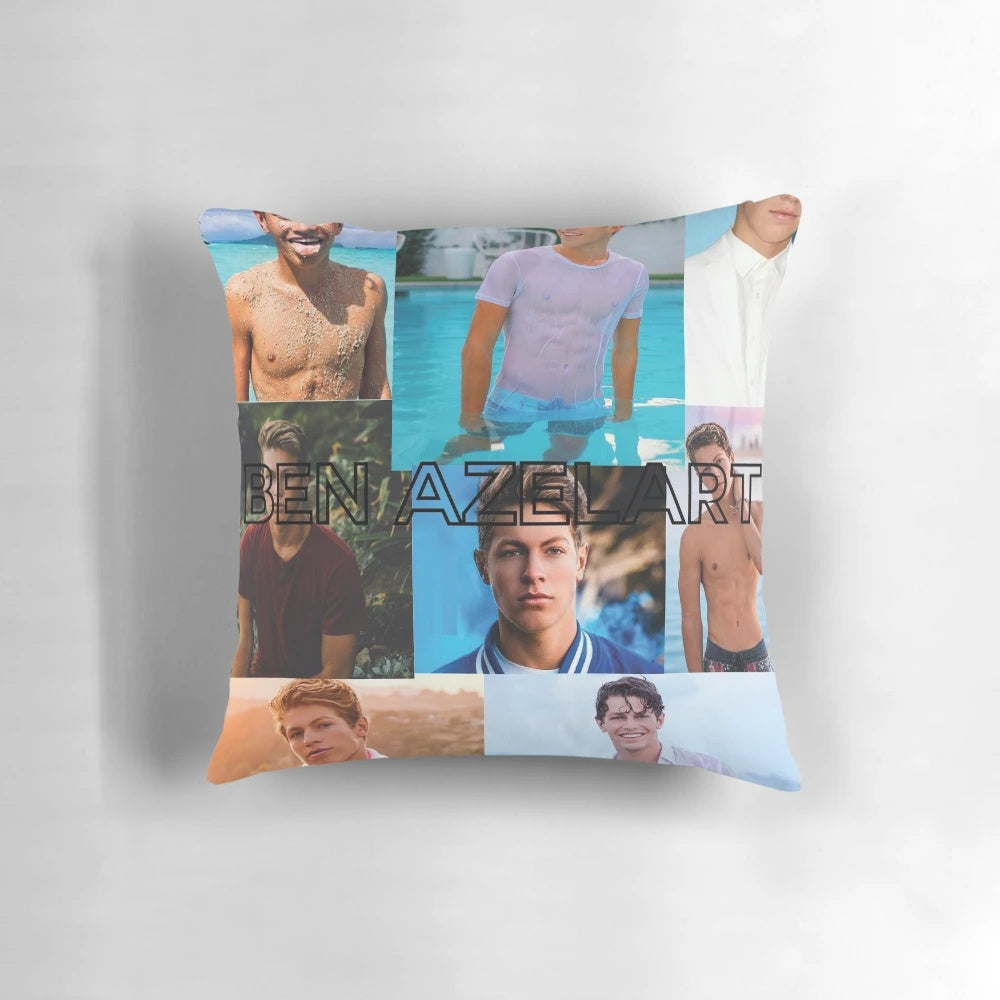 Ben Azelart official 4-pack pillow collection featuring the popular YouTuber and influencer