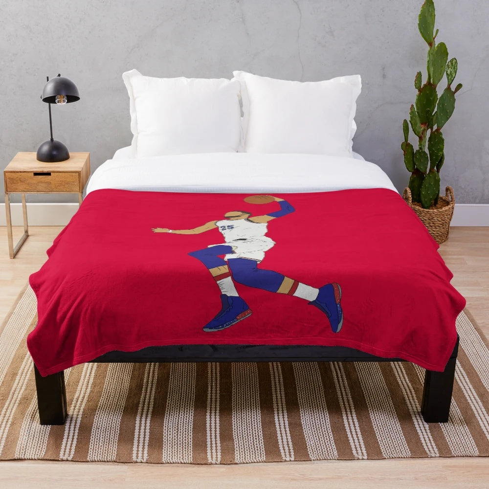 Ben Simmons Inspired Slam Dunk Plush Blanket