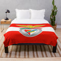Benfica football club plush blanket with team logo