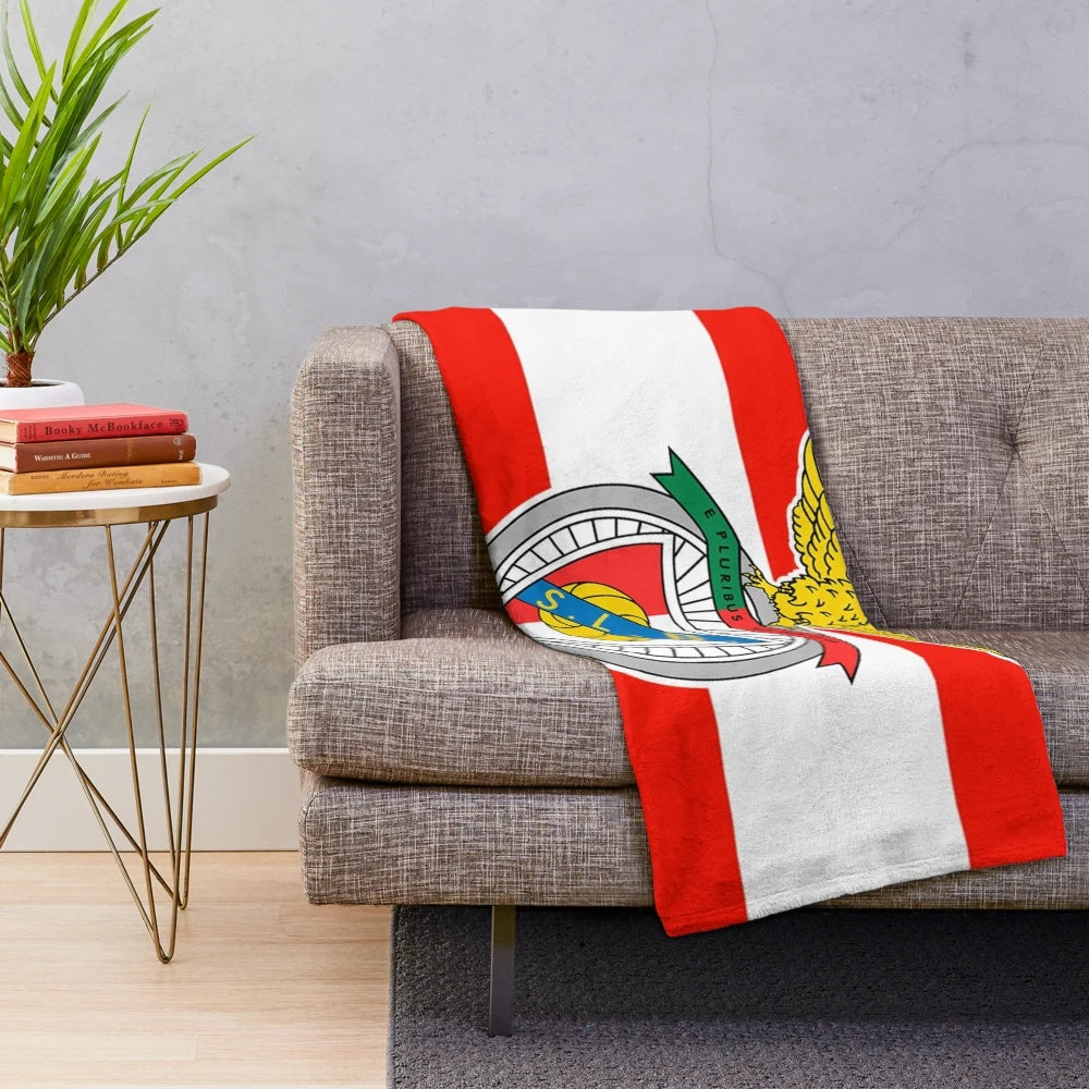 Benfica football club plush blanket with team logo
