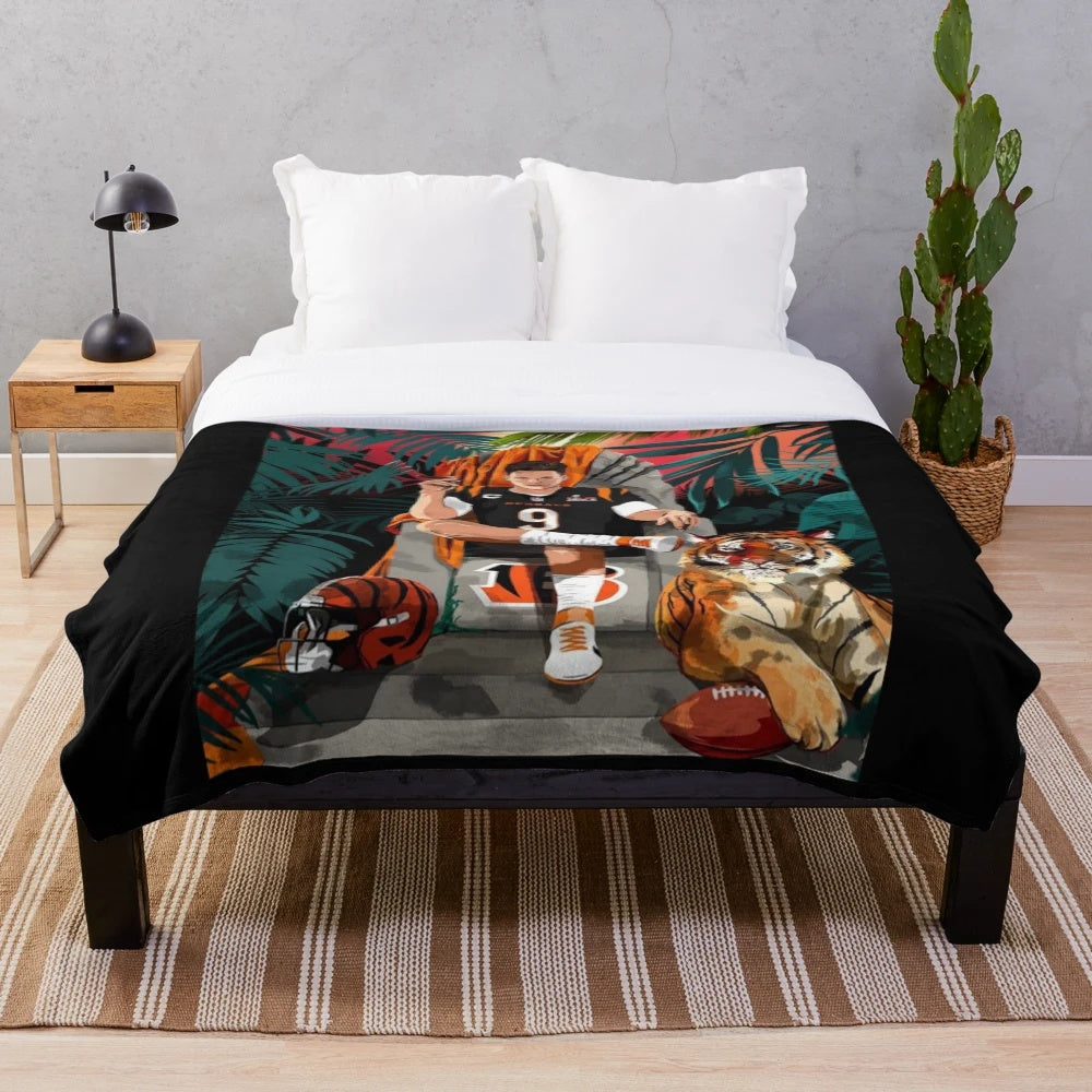 Joe Burrow Bengals Plush Blanket