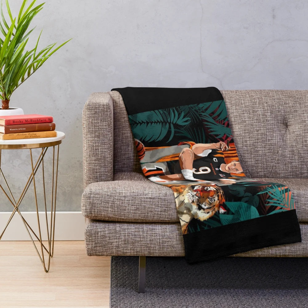 Joe Burrow Bengals Plush Blanket