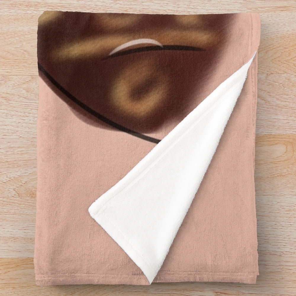 Plush blanket featuring Bernard the elf from The Santa Clause movie
