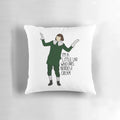 Decorative throw pillow featuring a berries and cream design, inspired by the popular "Little Lad" dance trend on TikTok.