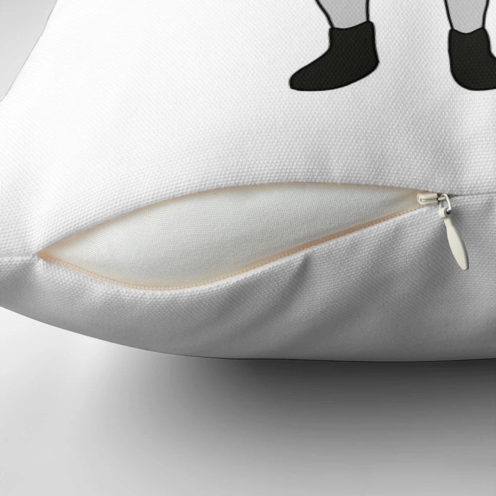 Decorative throw pillow featuring a berries and cream design, inspired by the popular "Little Lad" dance trend on TikTok.