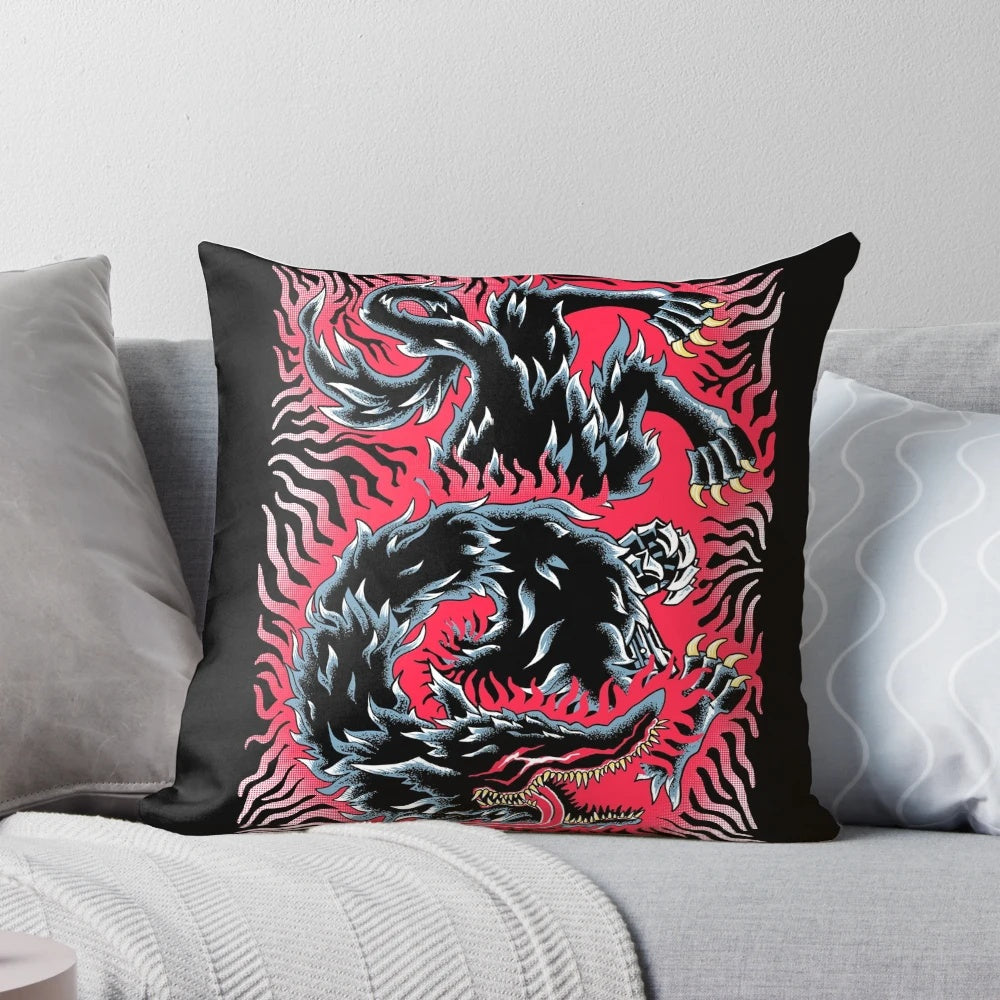 Berserk Skull Knight Black Metal Pillow - Anime Dark Fantasy Decor